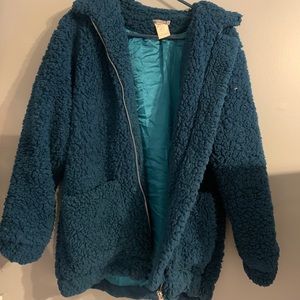 Blue Fuzzy jacket